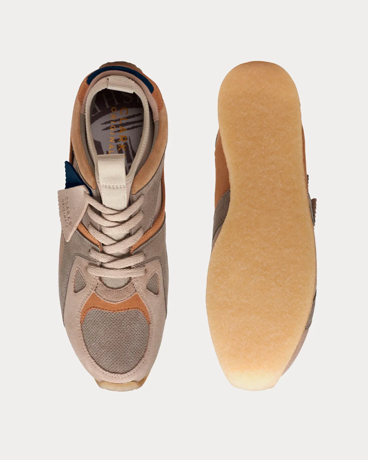 8th St Breacon Light Grey Combination Low Top Sneakers