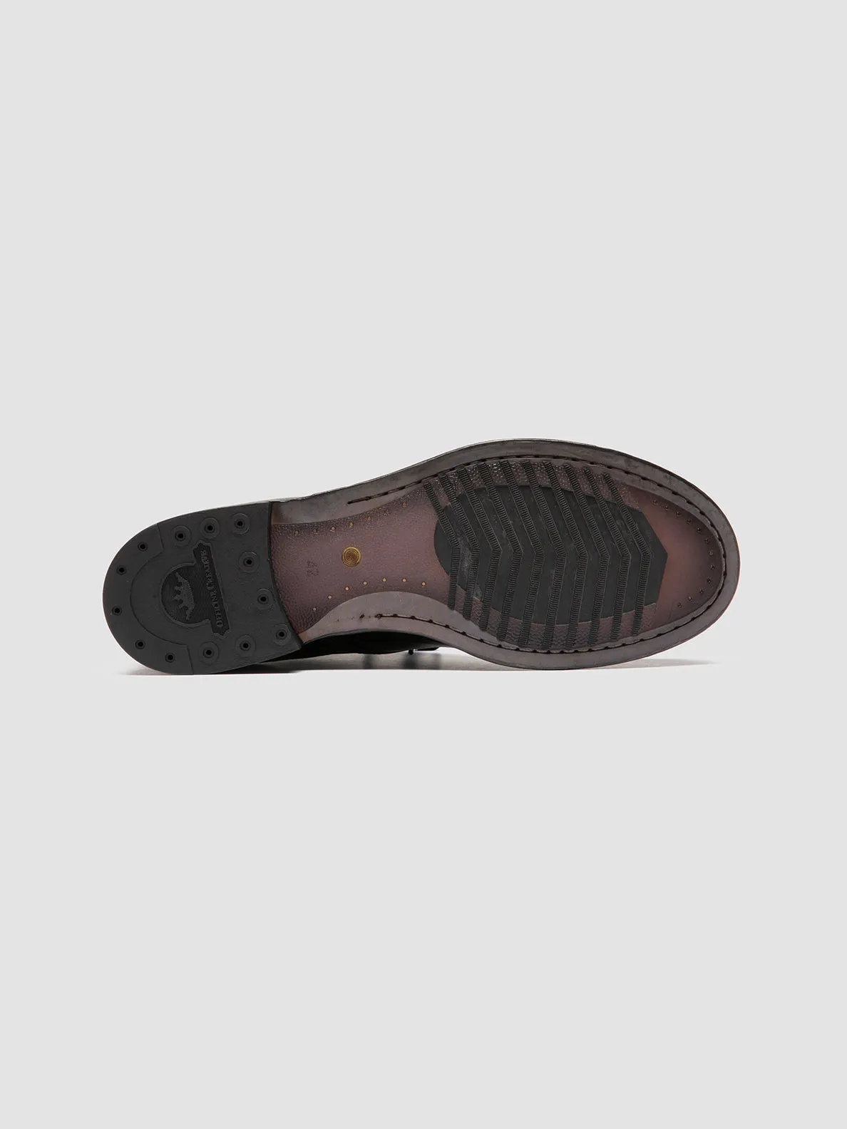 ADMIRAL 004 - Grey Leather Lace-up Boots