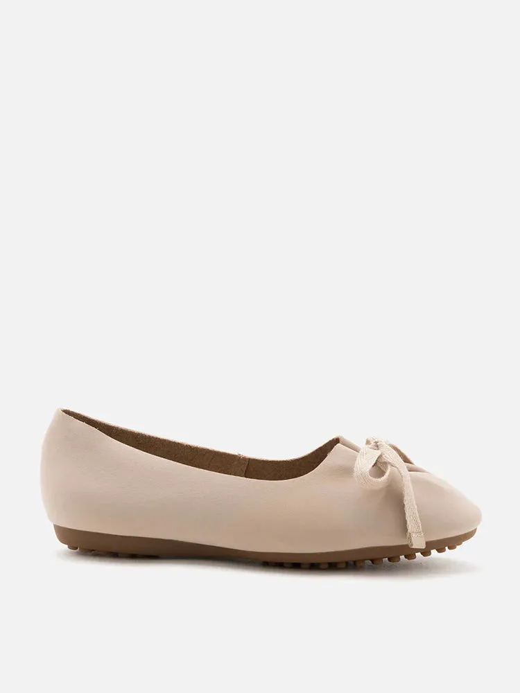 Adriana Tied Bow Flats