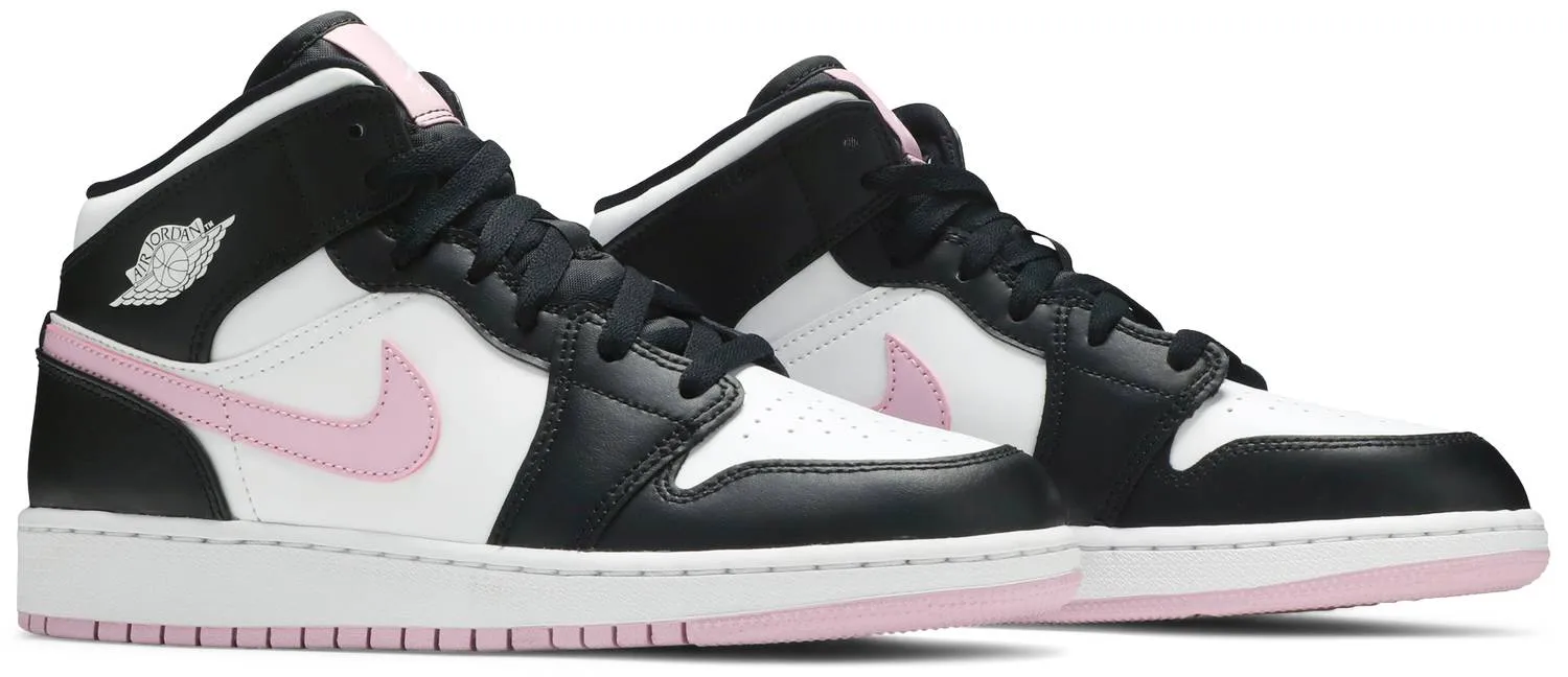 Air Jordan 1 Mid GS 'White Light Arctic Pink'