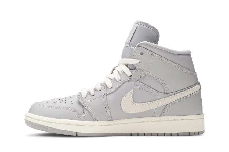 Air Jordan Wmns Air Jordan 1 Mid 'Grey Light Bone', gray