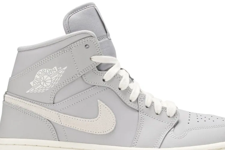 Air Jordan Wmns Air Jordan 1 Mid 'Grey Light Bone', gray