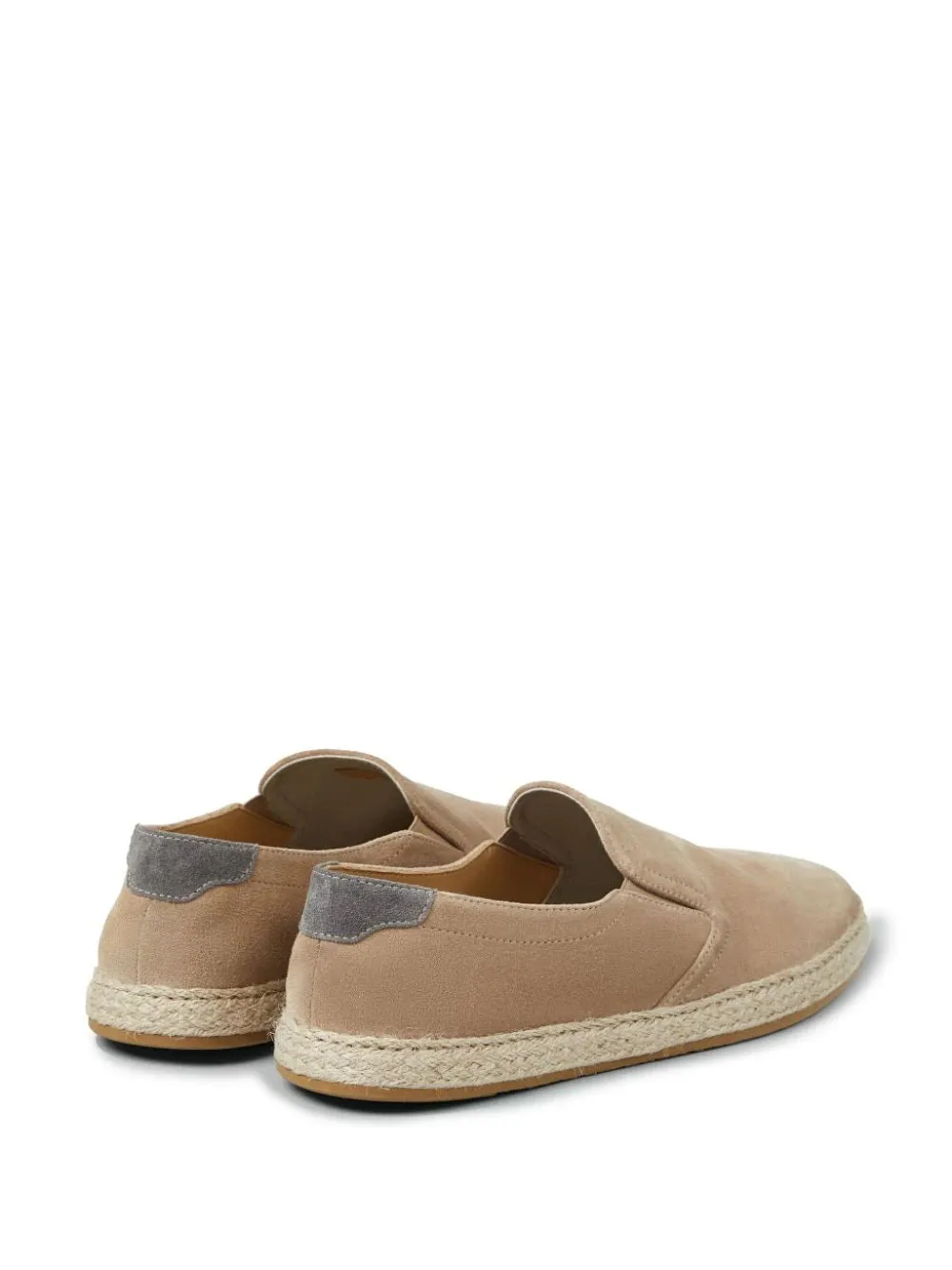 almond-toe leather loafers