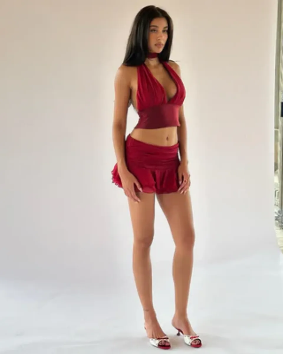 Aubépine – Organza elegance – Two-piece mini set