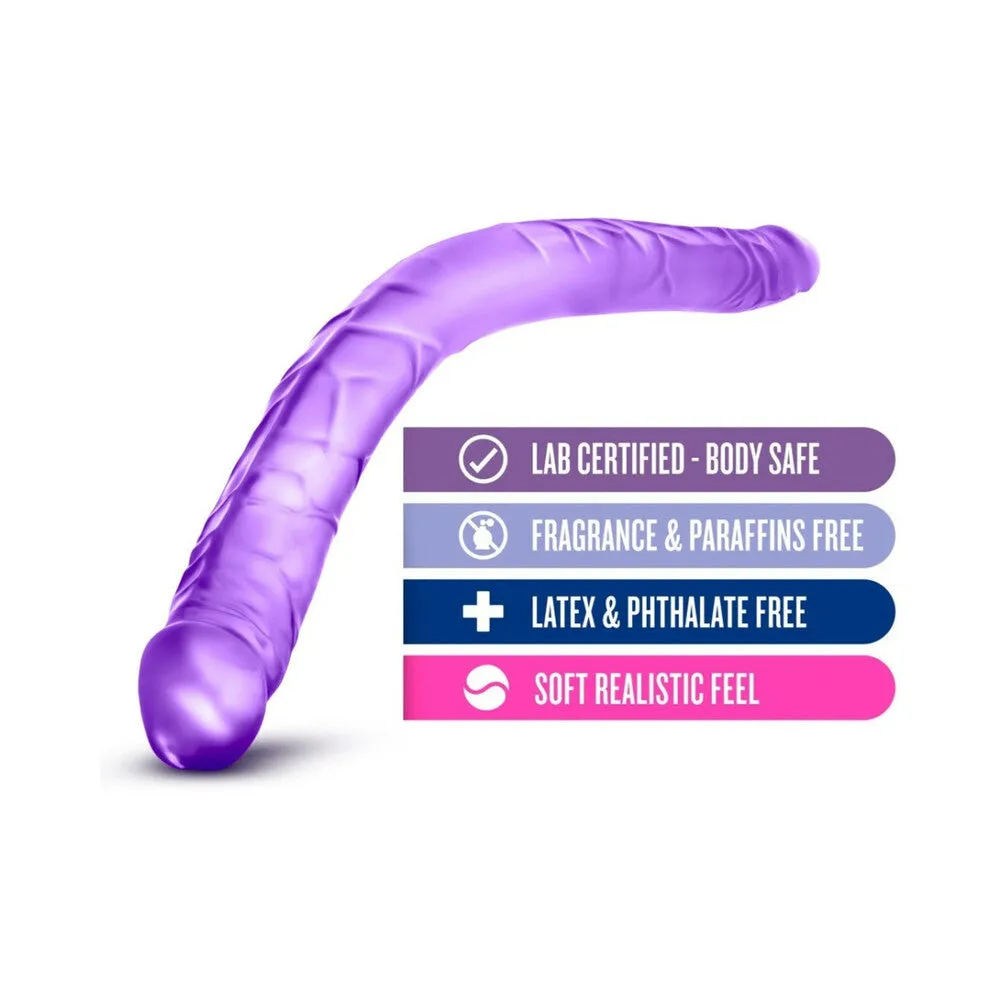 B Yours 16 in. Double Dildo Purple
