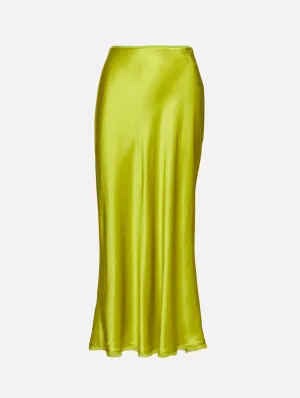 Bias Cut Silk Skirt