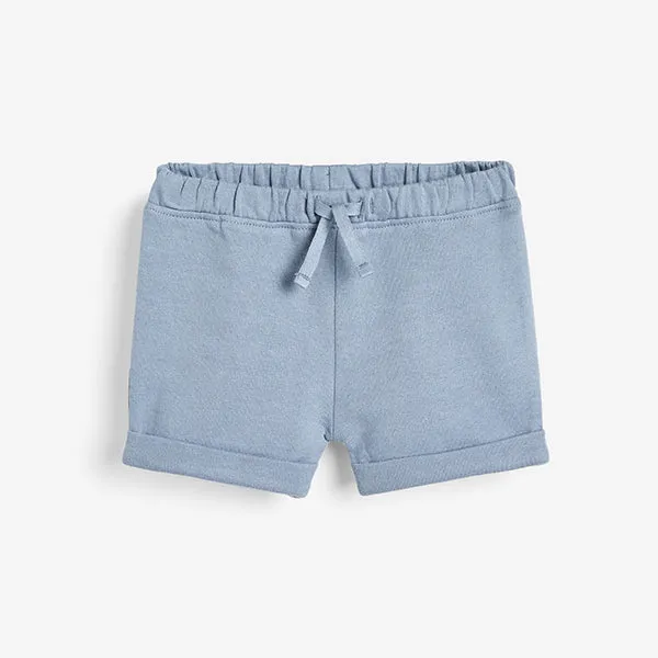 Blue 3 Pack Shorts (0mths-18mths)
