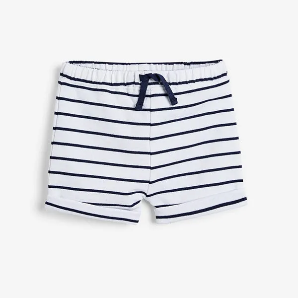 Blue 3 Pack Shorts (0mths-18mths)