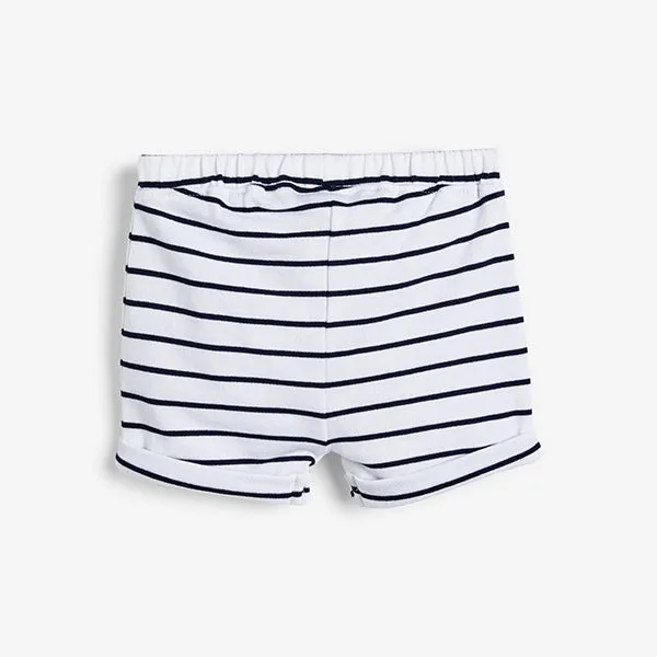 Blue 3 Pack Shorts (0mths-18mths)