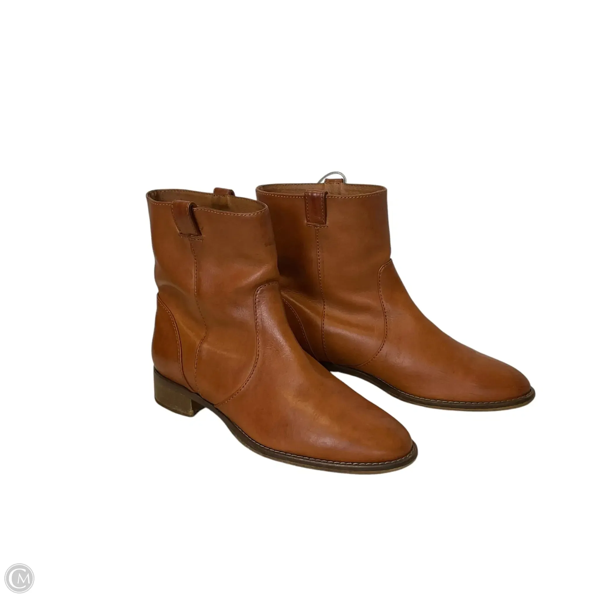 Boots Ankle Flats By J. Crew In Tan, Size: 8