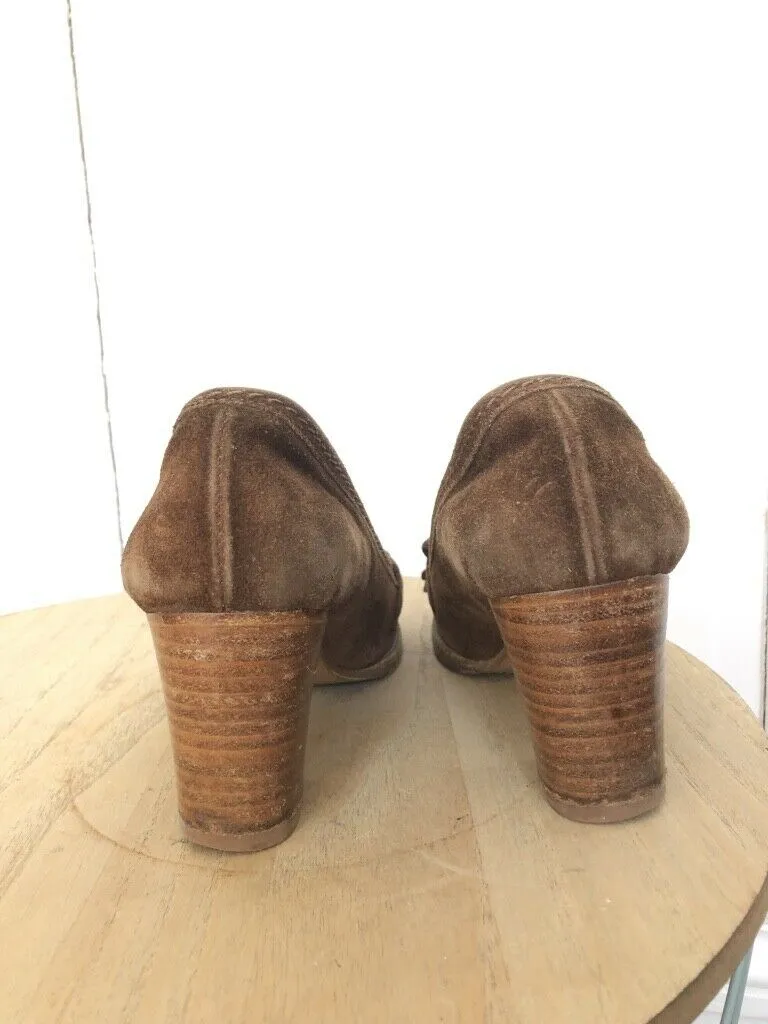 BROWN SUEDE LOAFERS SHOES