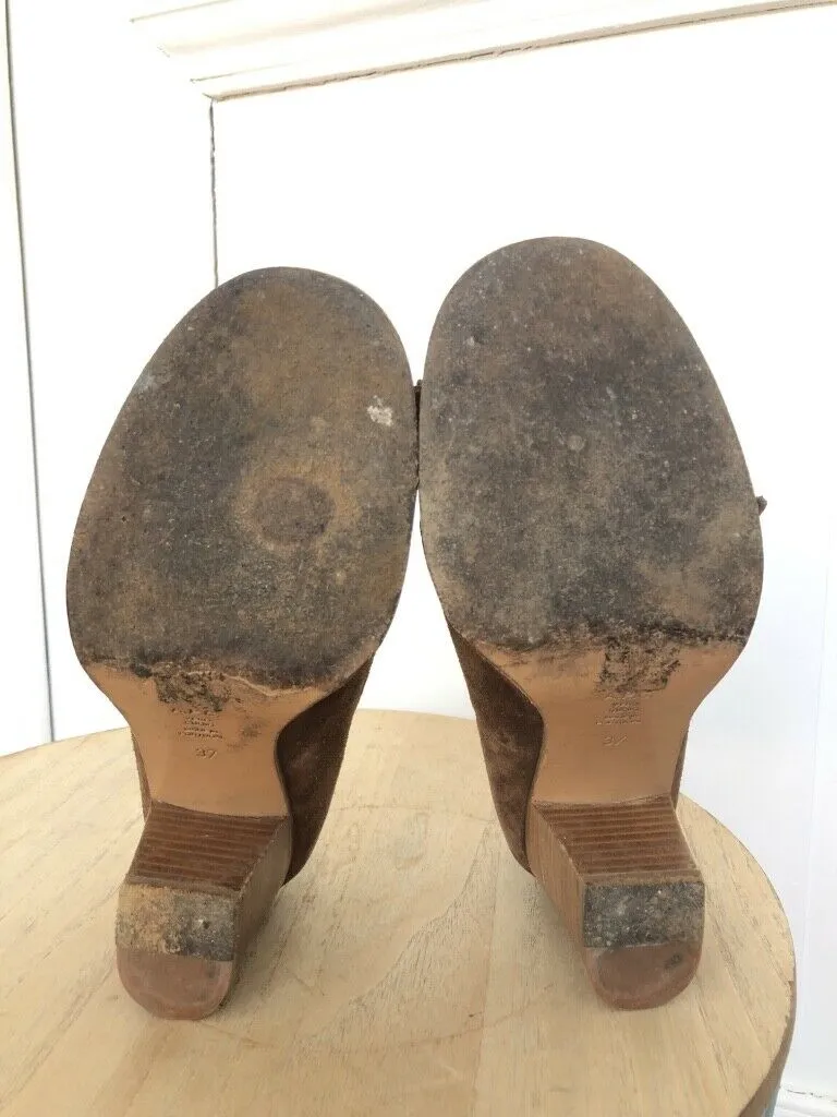 BROWN SUEDE LOAFERS SHOES