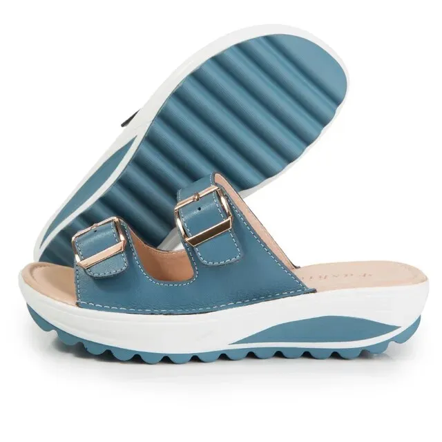 Casual Anti-Slip Belt Buckle Women's Slippers
