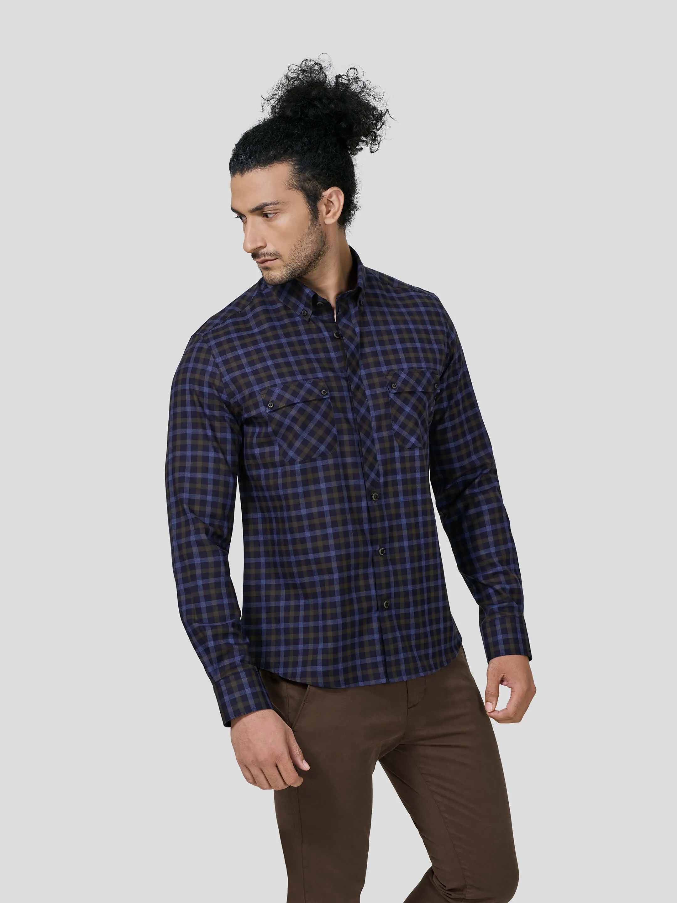 Coherence Full Sleeve Untuck Fit Shirt