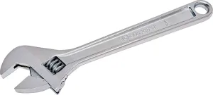 Crescent AC26VS Adjustable Wrench, 6 in OAL, 0.938 in Jaw, Steel, Chrome, Non-Cushion Grip Handle :EA: QUANTITY: 1