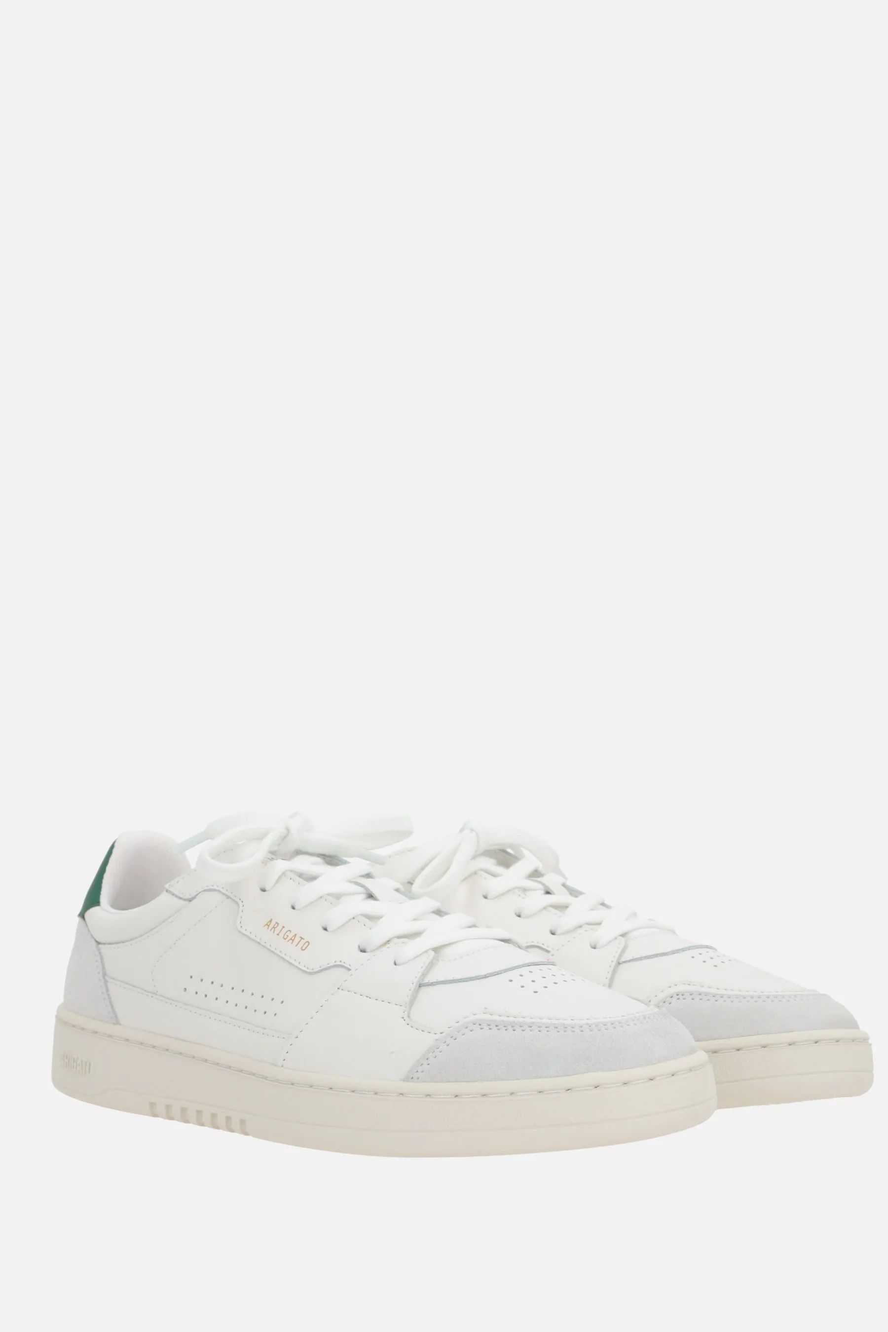 Dice Lo smooth leather and suede sneakers