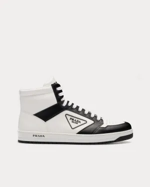 District Leather White / Black High Top Sneakers