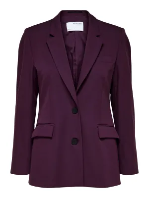 Eliana Ls Blazer - Potent Purple