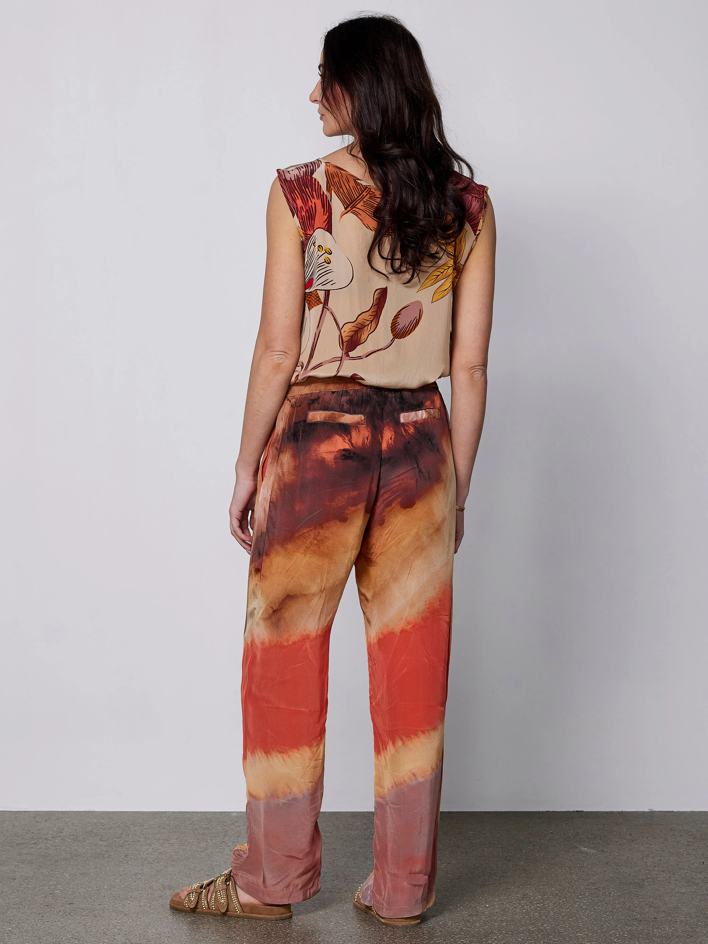 ELINA ZIW bukser - Terracotta Mix