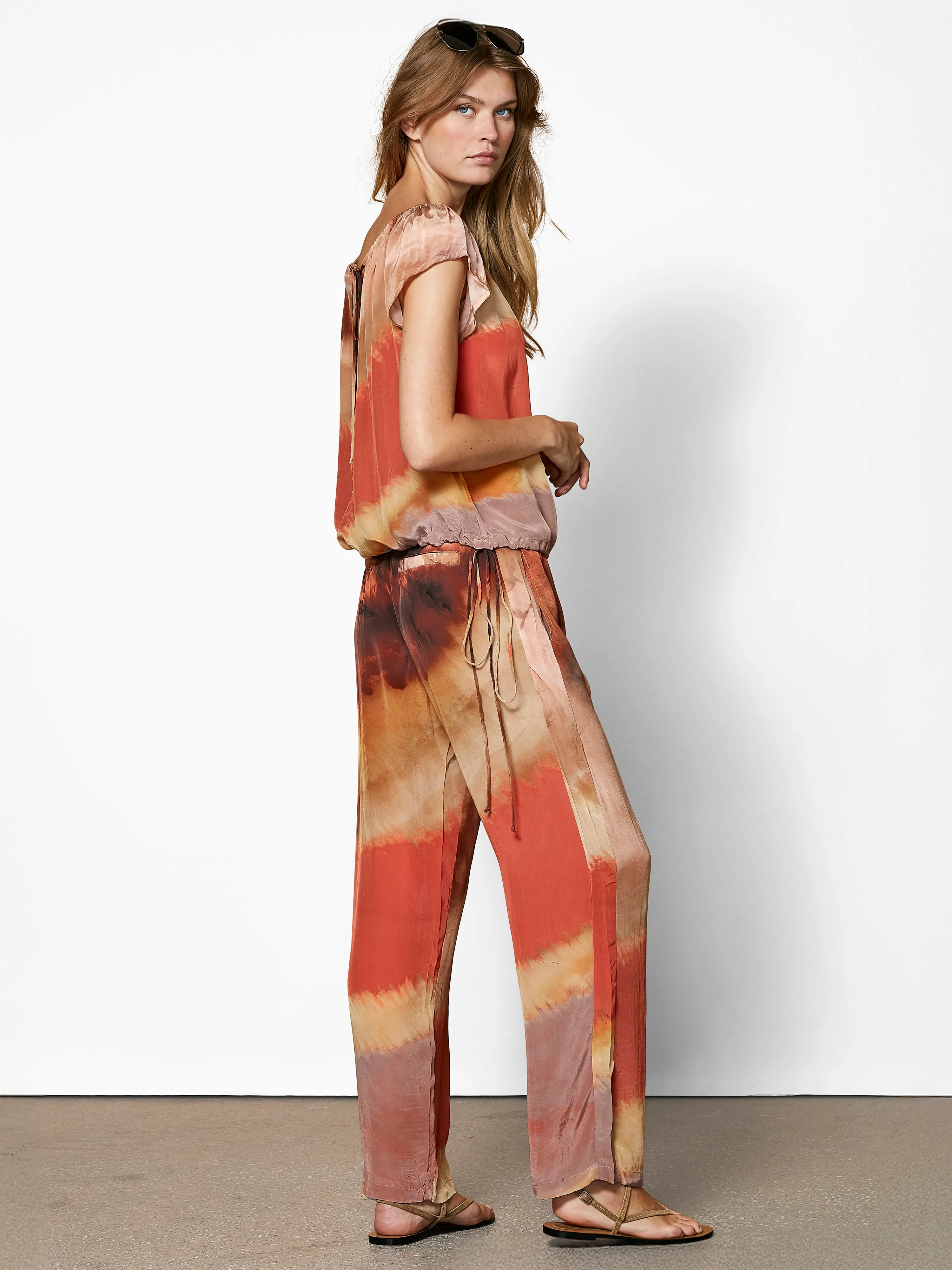 ELINA ZIW bukser - Terracotta Mix