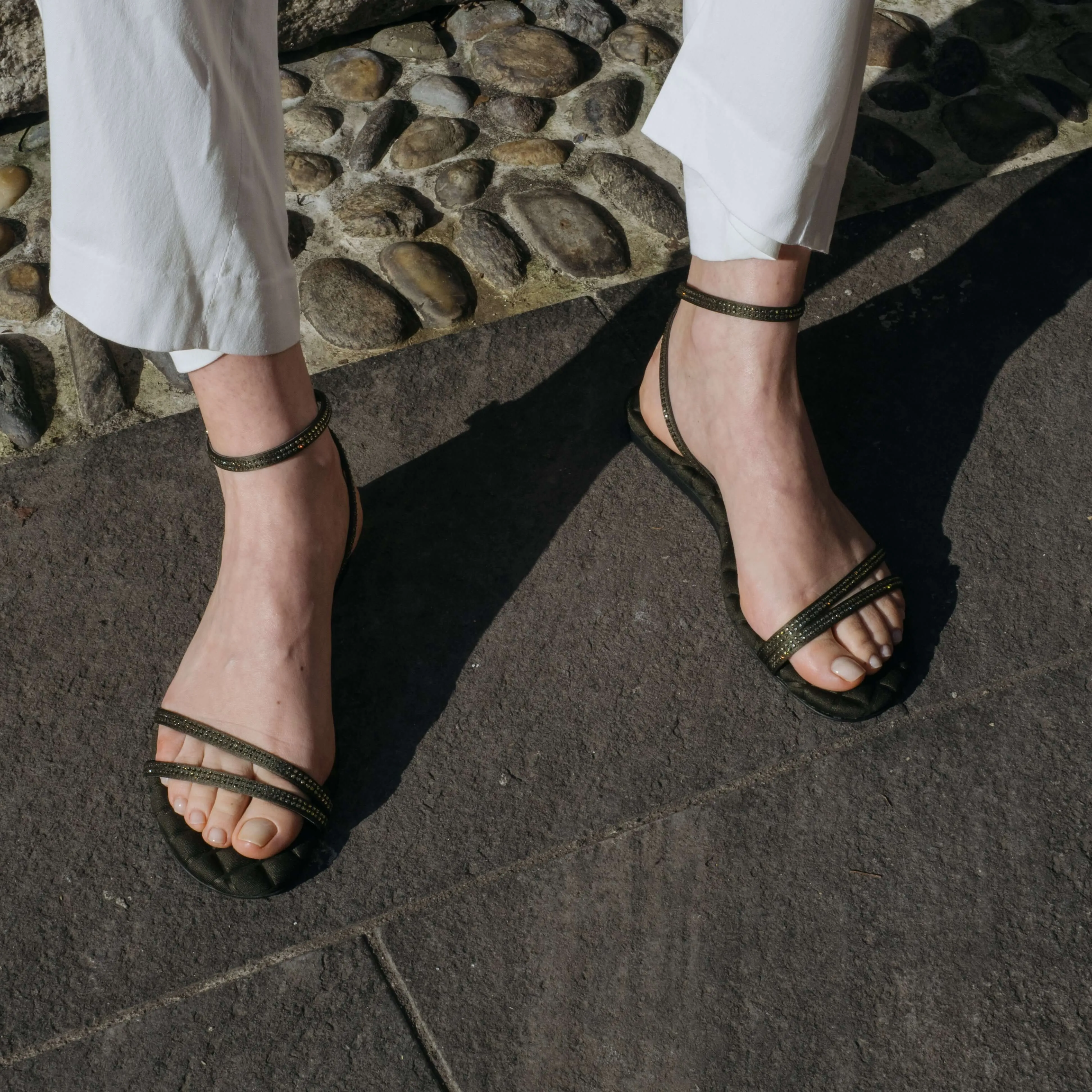 FAYE | Military Crystal - Sandals