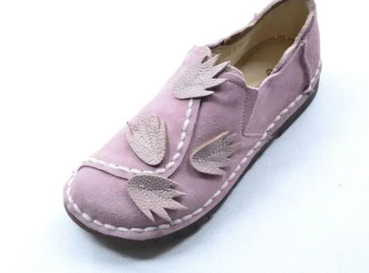 Genuine leather shoes,literary and artistic women shoes