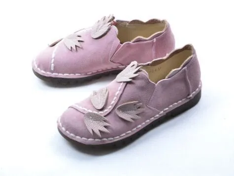 Genuine leather shoes,literary and artistic women shoes