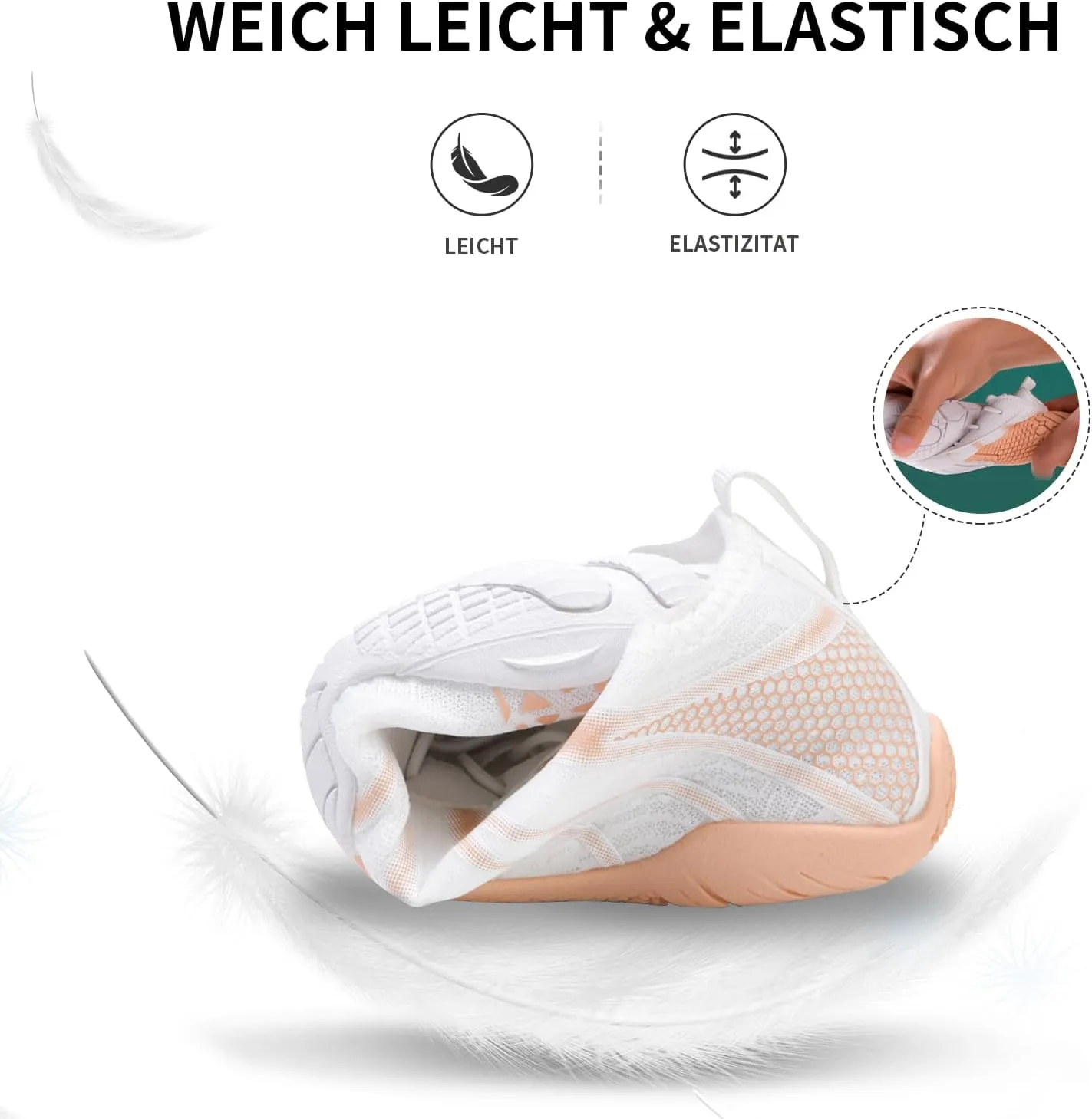 Hike Barefoot Shoes for Women Men - Quick Dry Wide Toe Box Beach Swim Athletic Sports Shoes, Non-Slip Hike Yoga Lightweight Footwear Aqua Hiking Walking Kayaking Diving Surfing