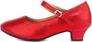 HROYL Women's Latin Ballroom Dance Shoes Salsa Bachata Practice Professional Dancing Shoes,Model DYSDXMD