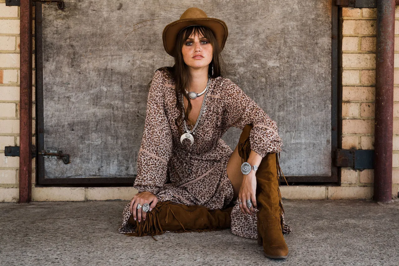 INTO THE WILD BOHO GYPSY MAXI DRESS