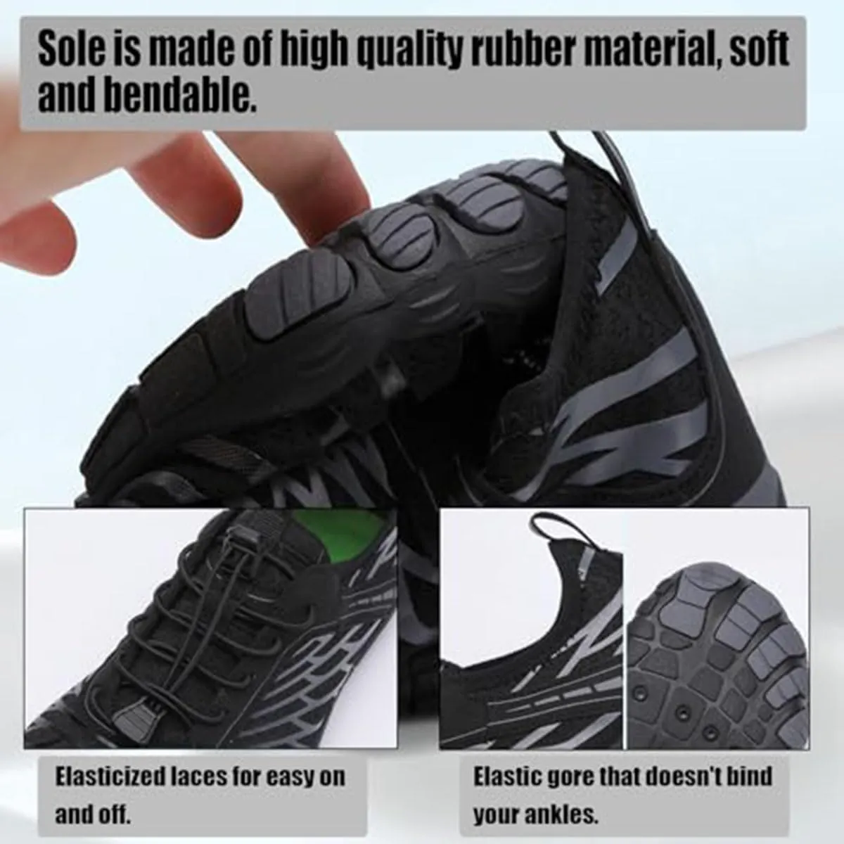 Kizu Footwear Barefoot Shoes, Grounded Hike Barefoot Footwear Women Men, Waterproof Wide Toe Box Slip On Water Shoes