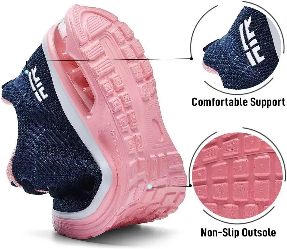 Lamincoa Womens Walking Shoes Lightweight Running Shoes Womens Tennis Shoes Non Slip Air Shoes Breathable Mesh Air Cushion Sneakers for Gym Workout Sports