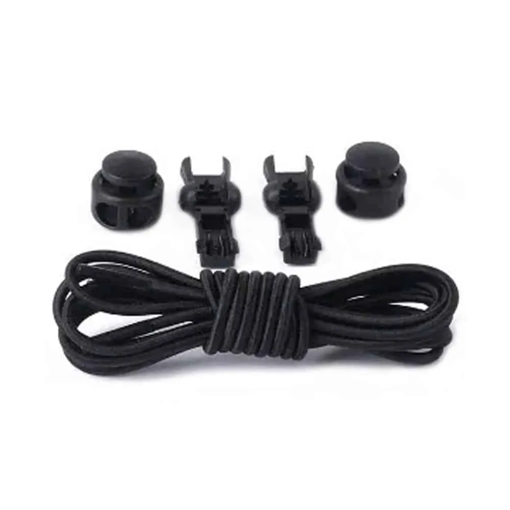 Lazy No-Tie Elastic Speed Shoelaces - Black