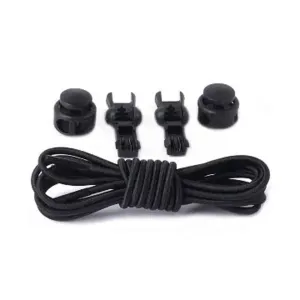 Lazy No-Tie Elastic Speed Shoelaces - Black