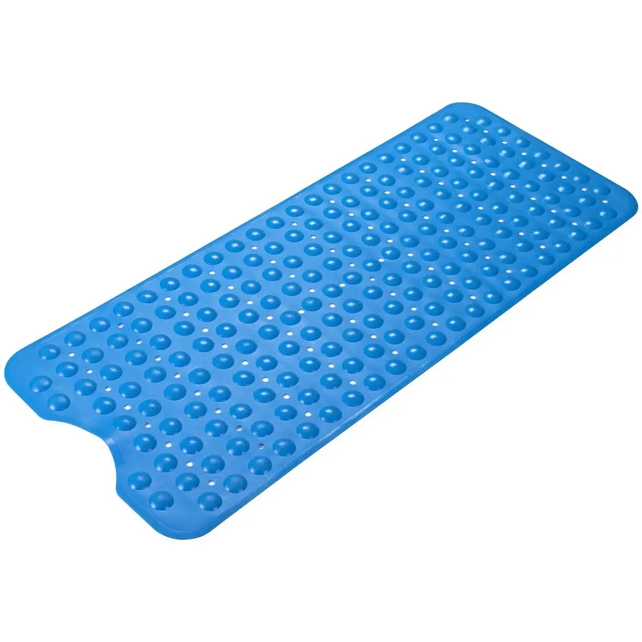 LifeKrafts Experia Anti-Slip with Suction Cup Bath Mat, 100*40cm (Blue Color with Soft-Pebble)