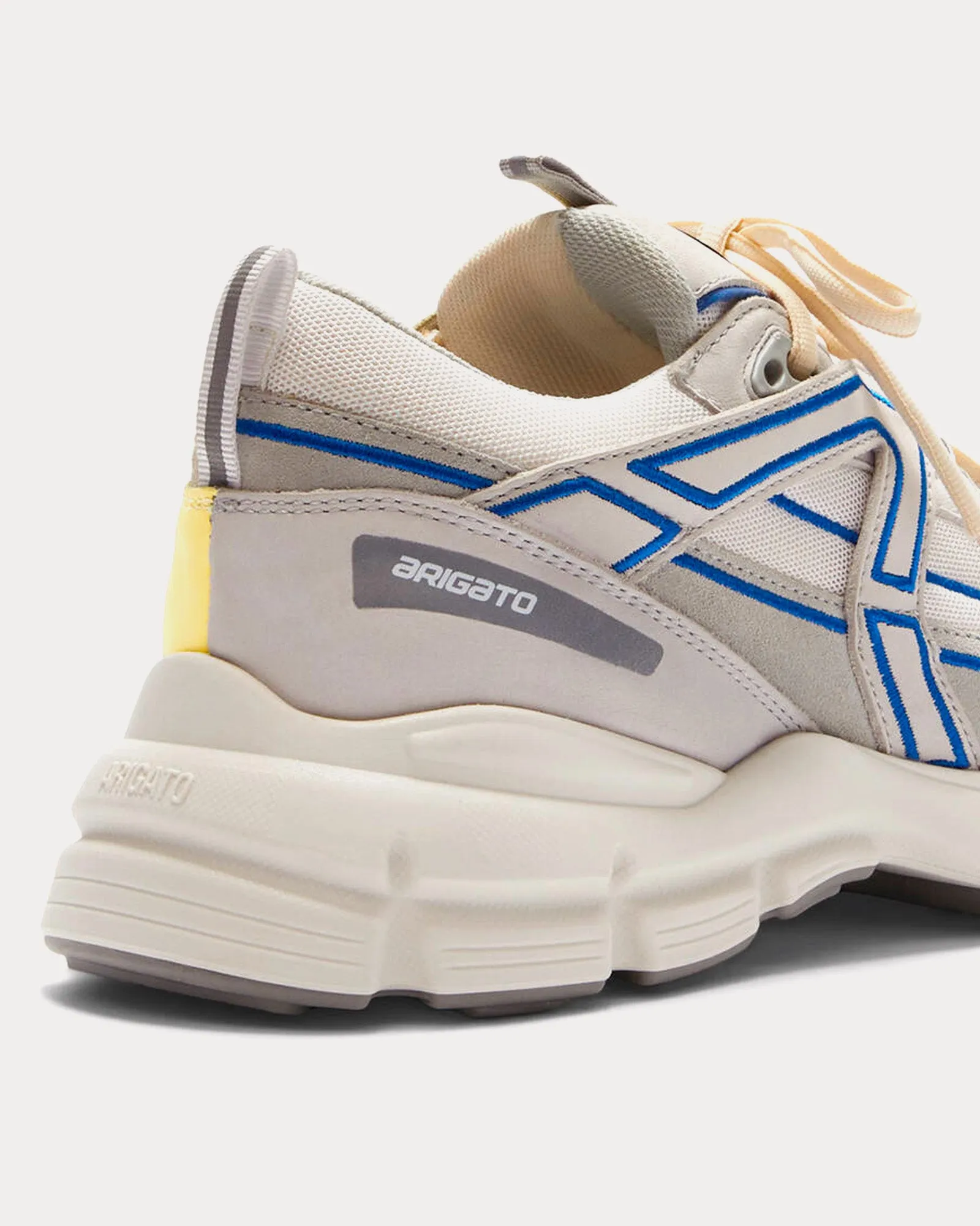 Marathon R-Trail 50/50 Light Grey / Yellow Low Top Sneakers