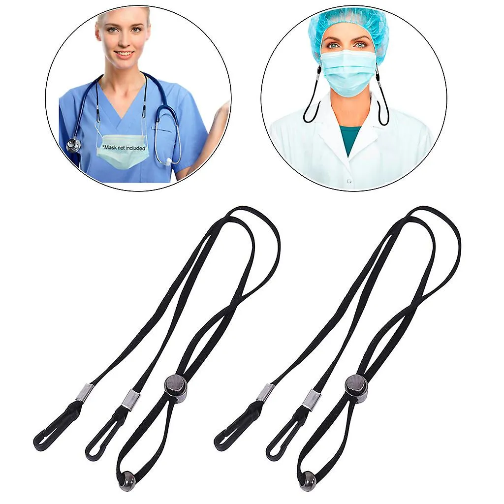 Masks 2pc Adjustable Mask Lanyard Handy&convenient Safety Mask Rest&ear Holder Rope