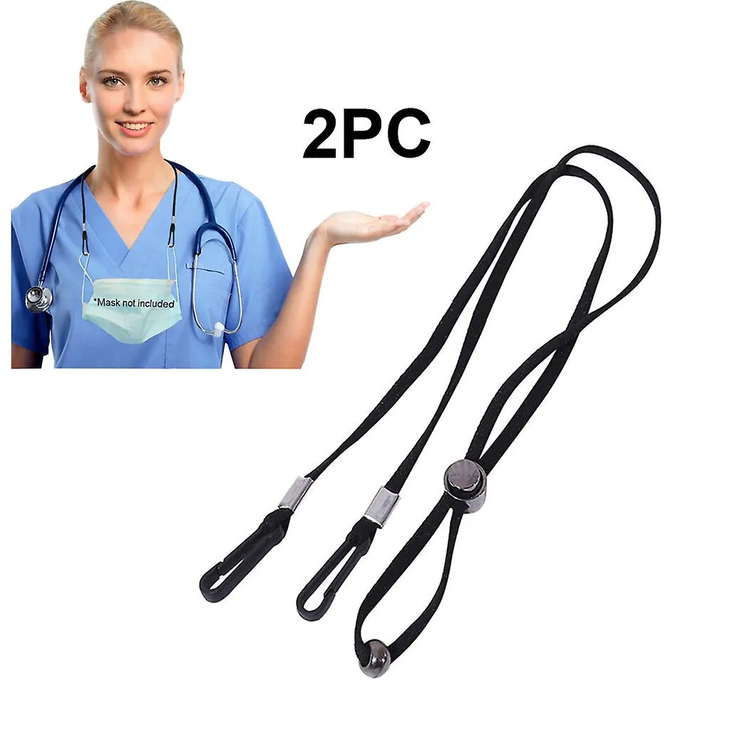 Masks 2pc Adjustable Mask Lanyard Handy&convenient Safety Mask Rest&ear Holder Rope