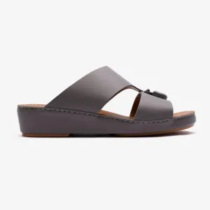 MATTE BERNINI CLASSIC ARABIC LEATHER SANDALS SCHIST