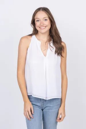 Maven Sleeveless Top in Optic White