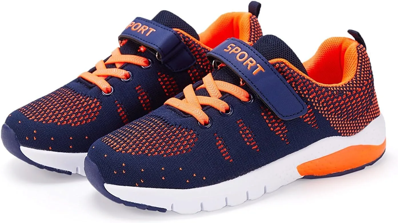MAYZERO Kids Tennis Shoes Running Sports Shoes Breathable Athletic Shoes Lightweight Walking Shoes Fashion Sneakers for Boys and Girls
