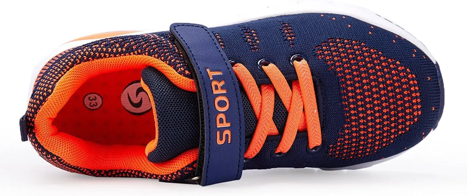 MAYZERO Kids Tennis Shoes Running Sports Shoes Breathable Athletic Shoes Lightweight Walking Shoes Fashion Sneakers for Boys and Girls