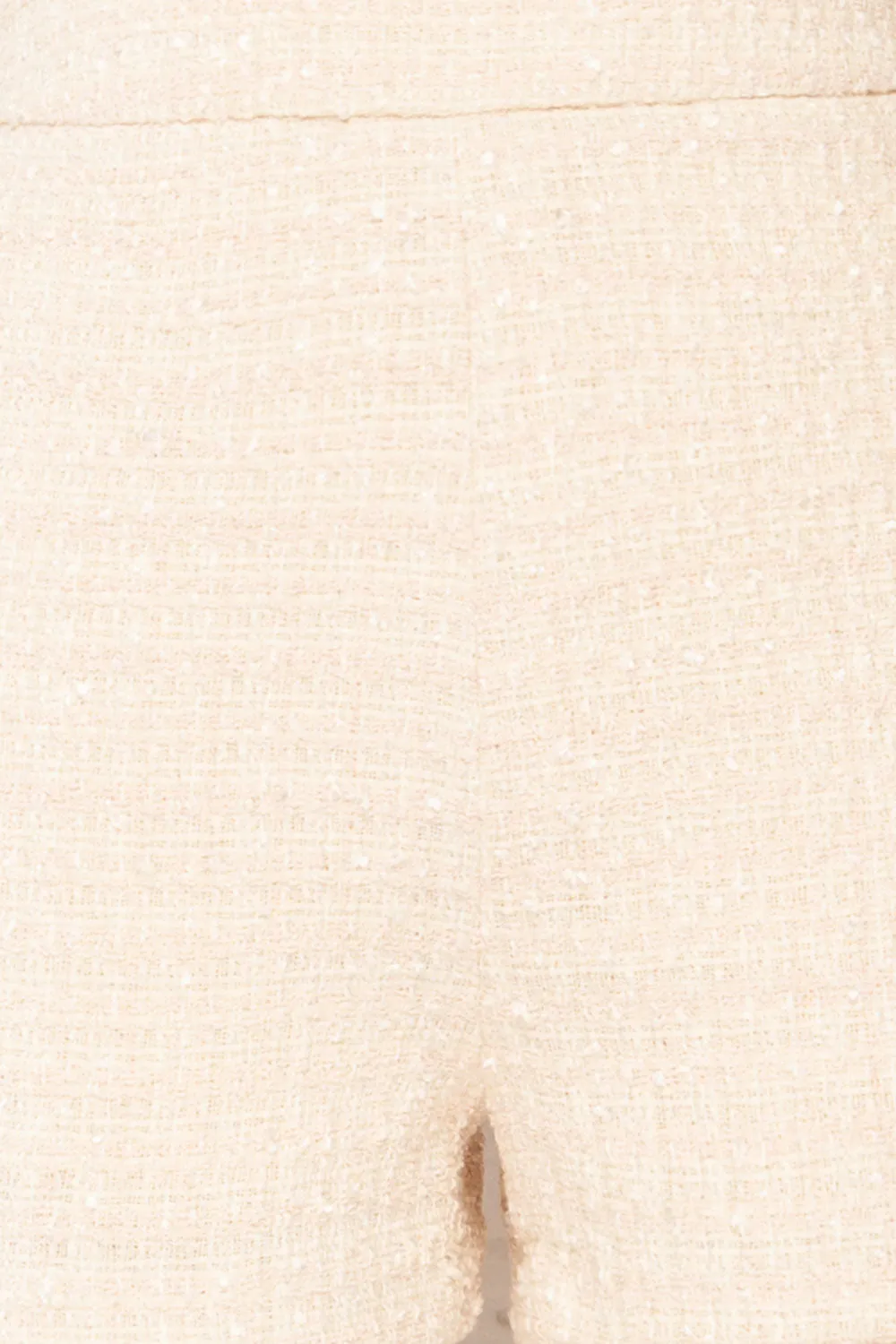 Melvin | High-Waisted Cream Shorts