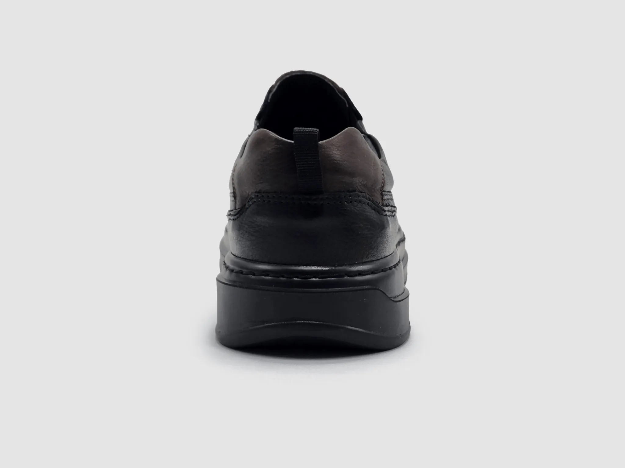 Men's Casual Slip-On Leather Shoes - Black