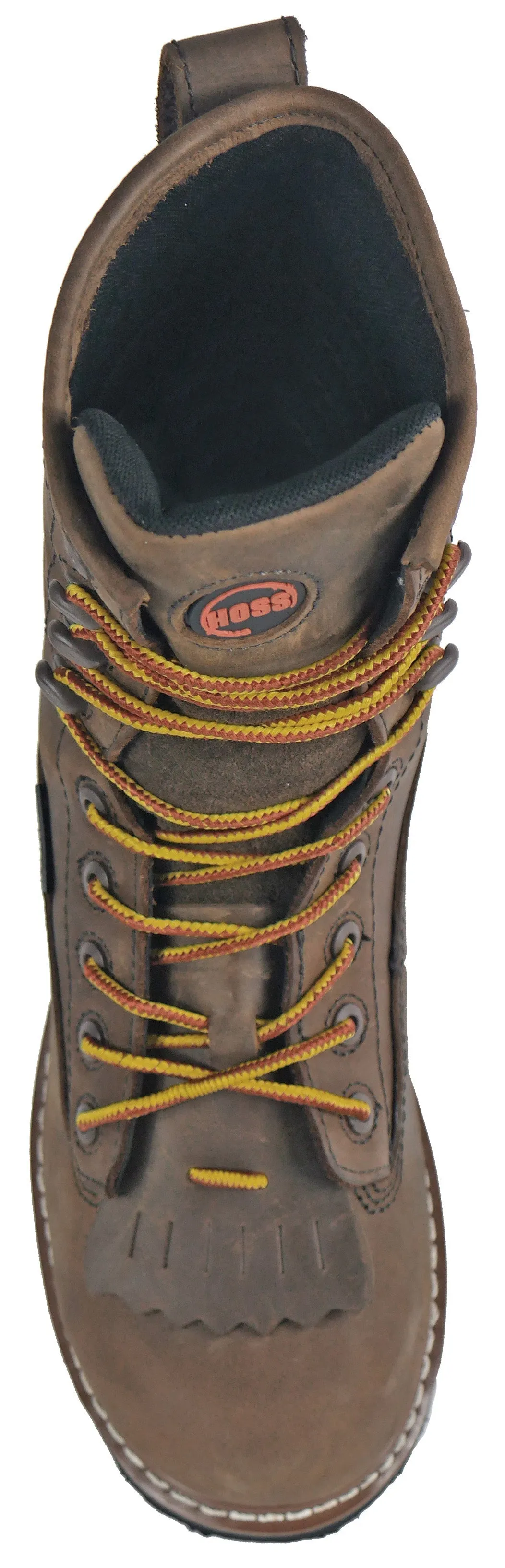 Men's Hoss 8" Kiltie Cross Cut Logger Brown, EH, WP, PR, Composite Toe Boot