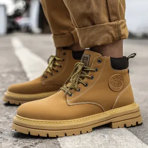 Men's Versatile Casual Leather Martin Boots