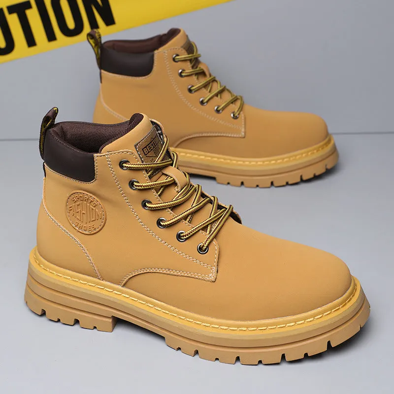 Men's Versatile Casual Leather Martin Boots