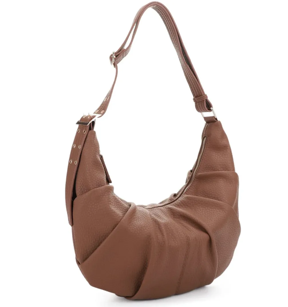 Miley Crescent Bag in Brown, Beige, Taupe or Black