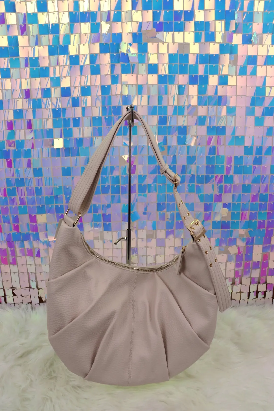 Miley Crescent Bag in Brown, Beige, Taupe or Black