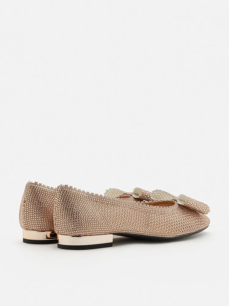 Mirabella Crystal Embellished Ballerinas